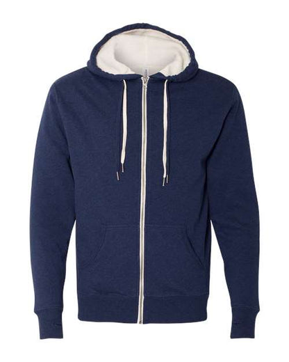 Unisex Sherpa-Lined Hooded ZipUp - Independent Trading Co.