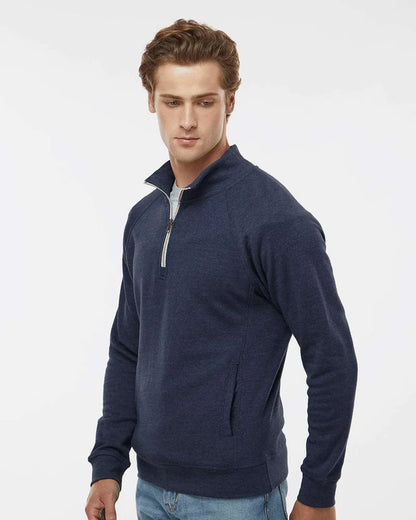 J. America Quarter-Zip Sweatshirt with Pockets